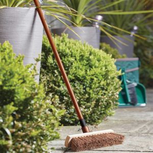 30cm Natural Bristle Yard Broom, FSC1