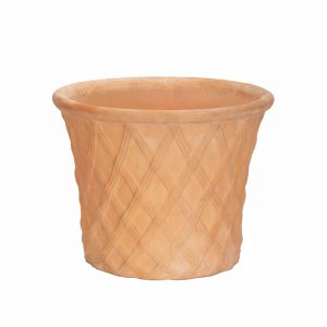 Terracotta Lattice Cone 26cm