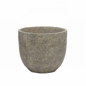 Cut Stone Egg Pot 31cm